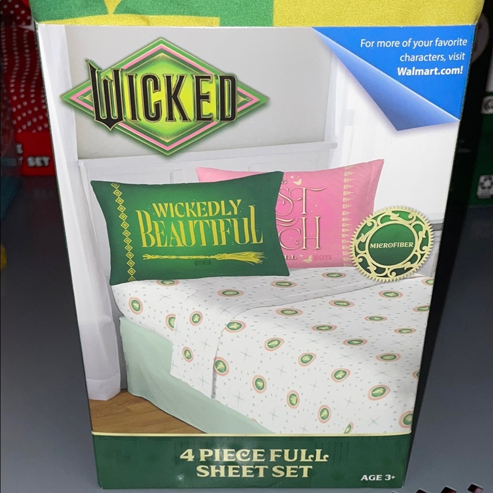 WICKED Full size 4 PC Sheet set